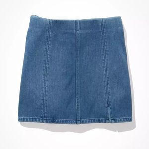AE Dream Super High-Waisted Denim A-Line Skirt